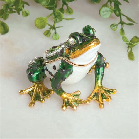 frog metal trinket box|Amazon.com: Frog Trinket.